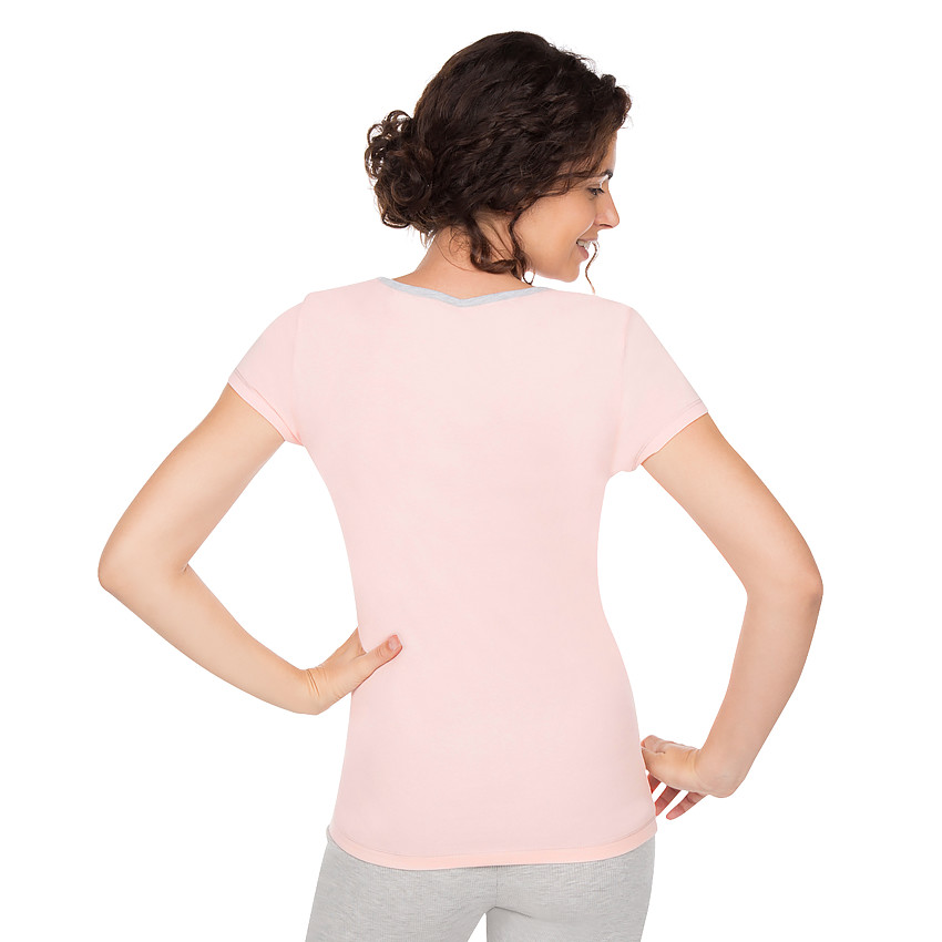 Tee-shirt manches courtes homewear de grossesse print donuts 