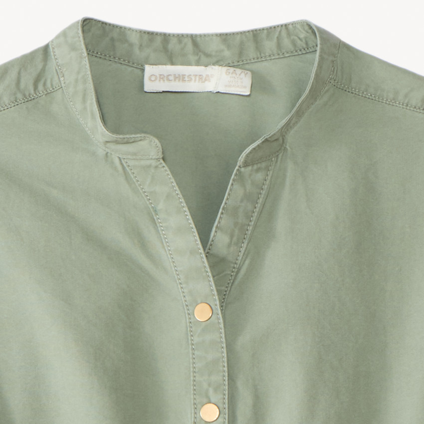 Combishort sans manches avec ceinture imprimée fleurie pour fille 