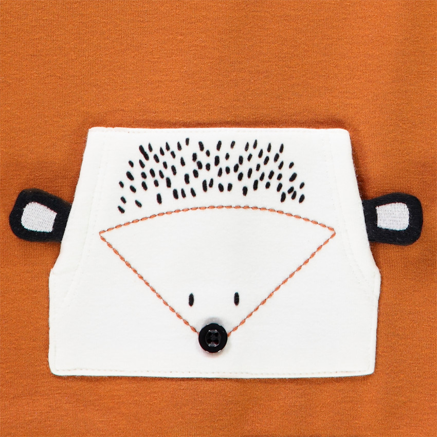 Ensemble en molleton imprimé hérissons pour bébé garçon 