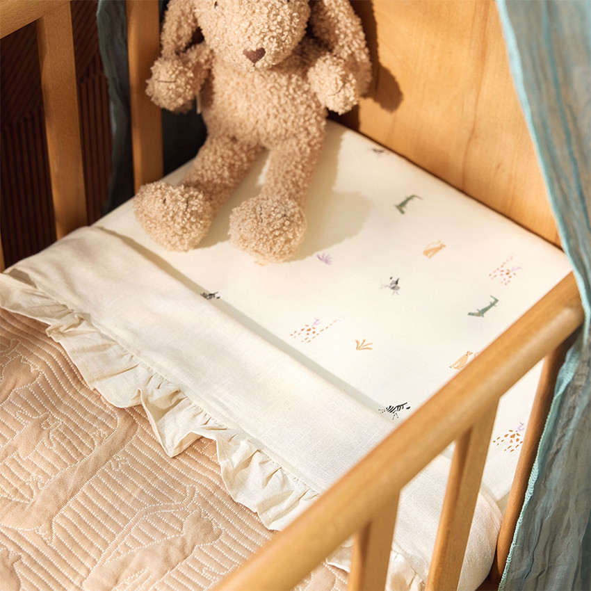 Drap housse en jersey 60 x 120 cm Jungle Jambo 