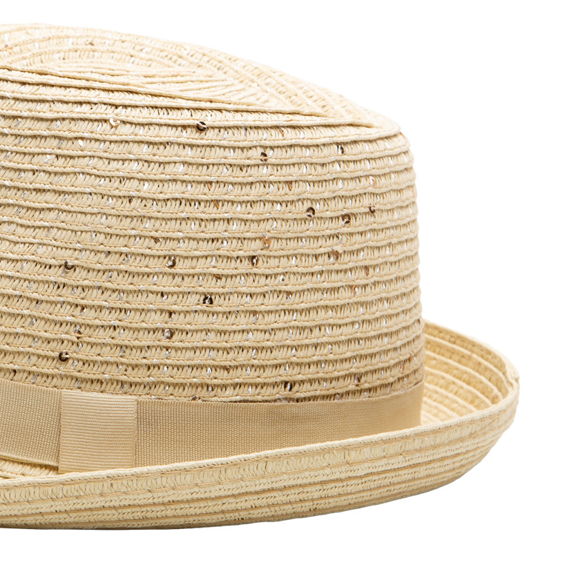 Borsalino effet paille à ruban  