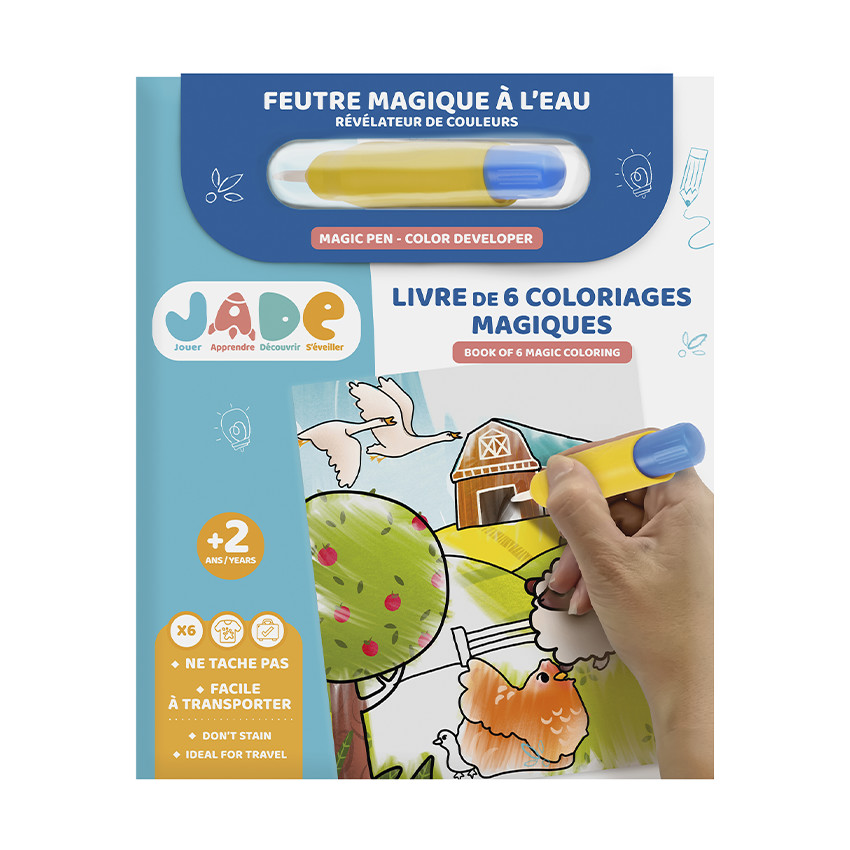 Livre de 6 coloriages magiques à l'eau