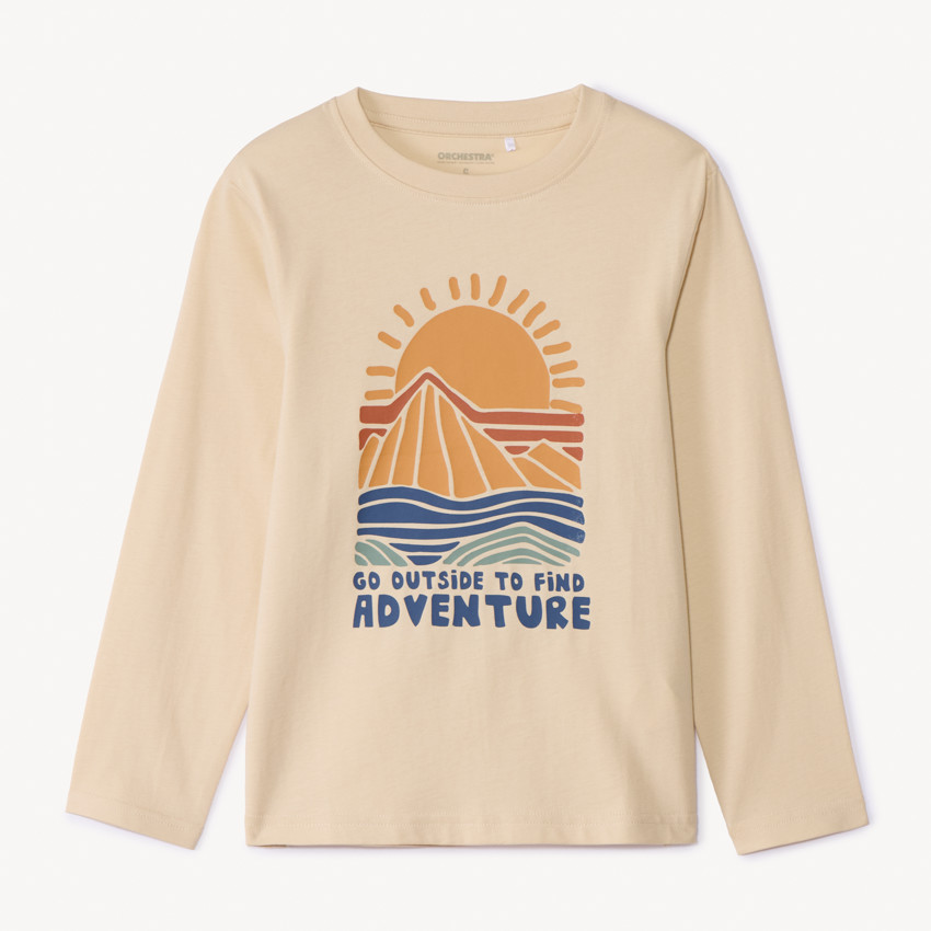 T-shirt manches longues print fantaisie garçon 