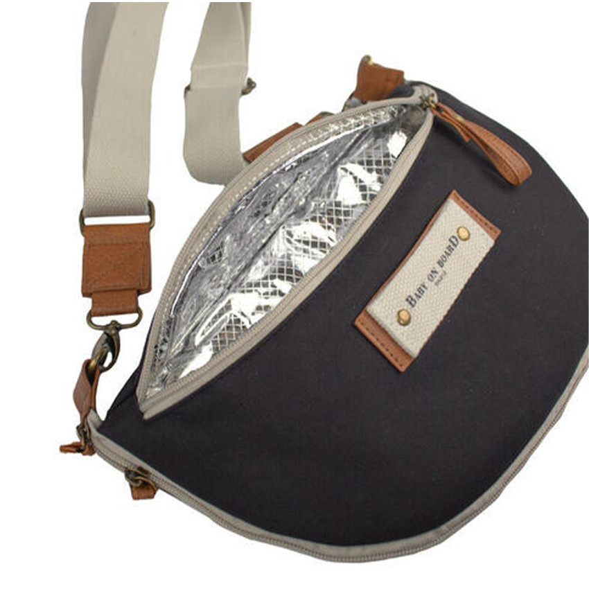 Sac à langer banane Armelle - Noir  