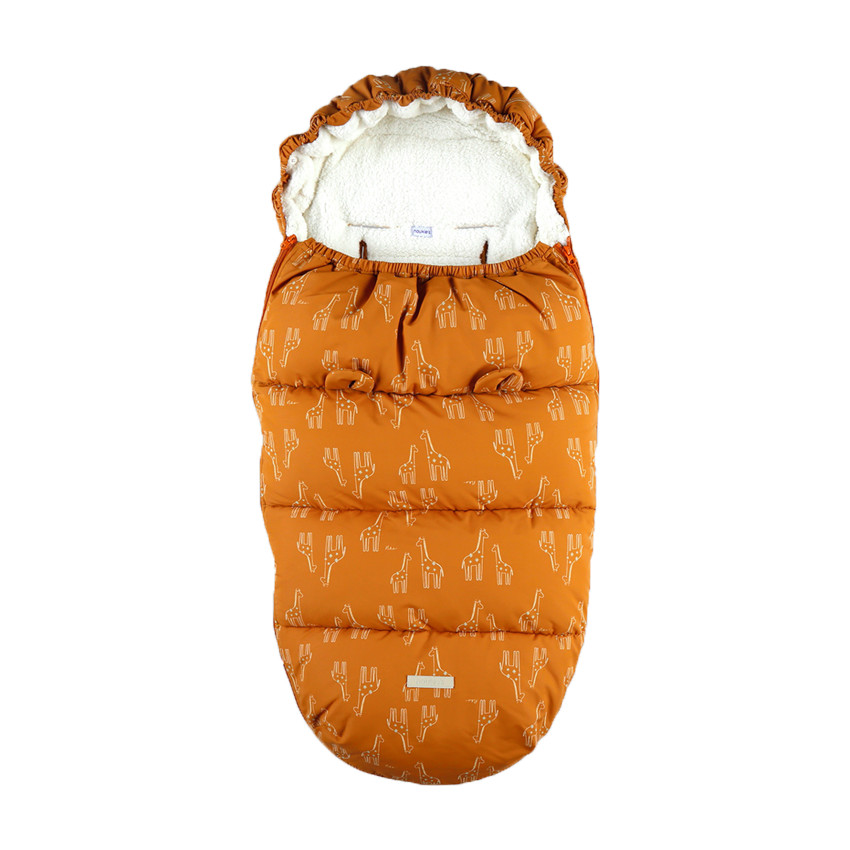 Chancelière en toile étanche pour poussette - Ocre 