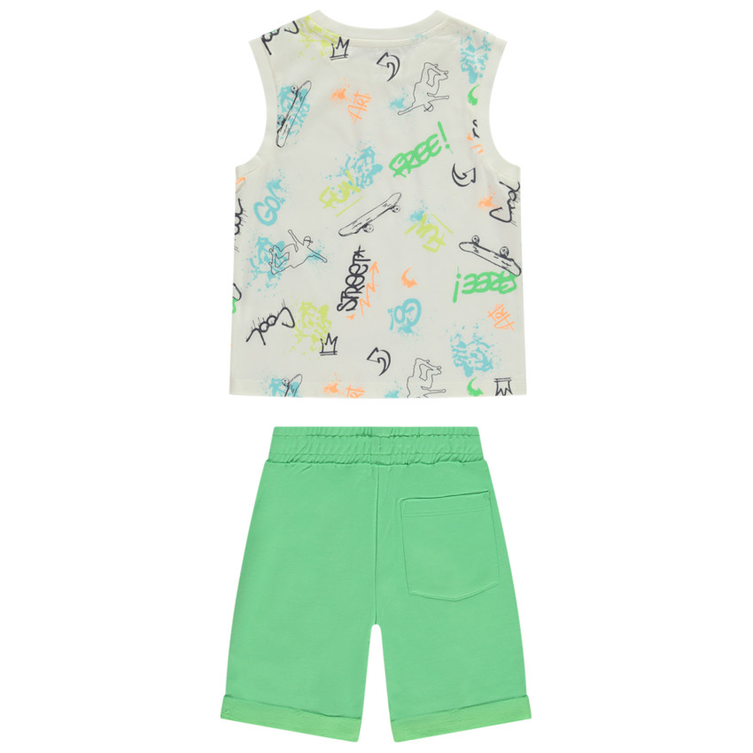 Ensemble 2 pièces avec débardeur imprimé pour garçon 