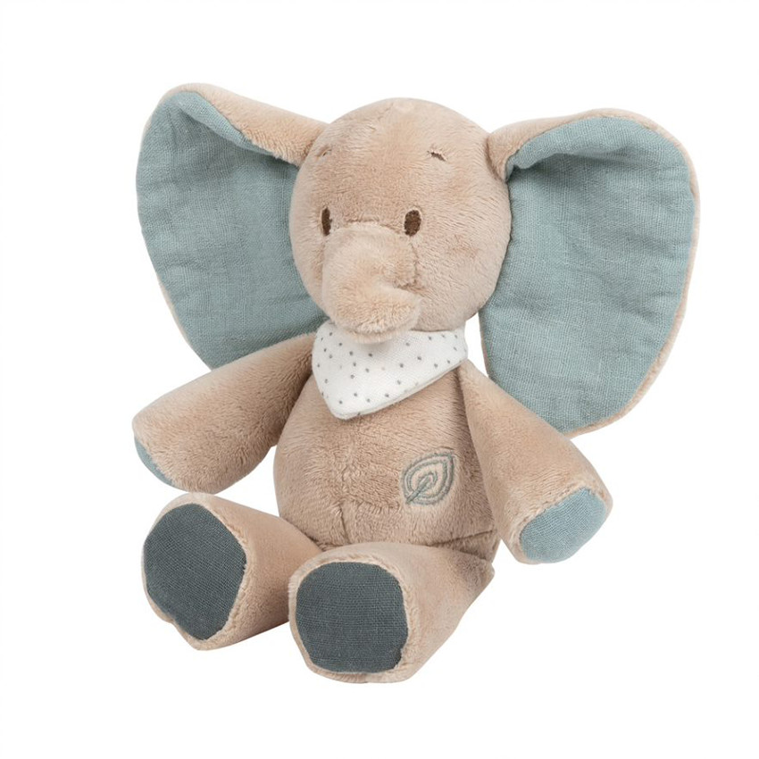 Peluche mini éléphant Luna & Axel - Vert/Beige Main Peluche mini éléphant Luna & Axel - Vert/Beige