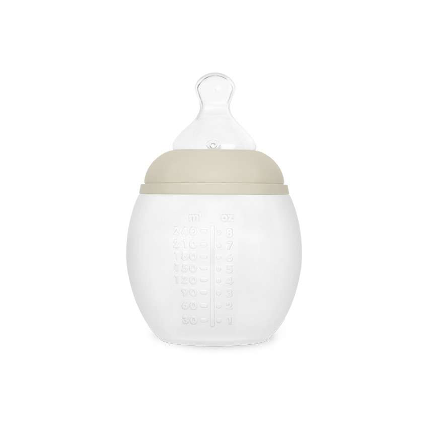 Biberon silicone Sand 240 ml - Beige (Elhée) - Image 1