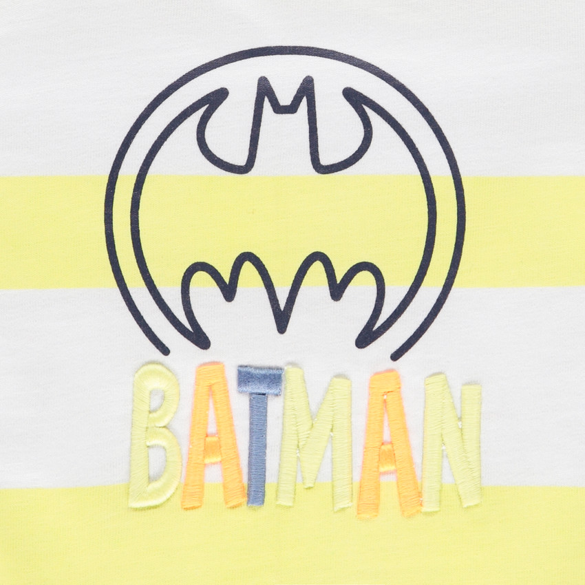 T-shirt manches courtes Batman Warner à broderie pour bébé garçon 