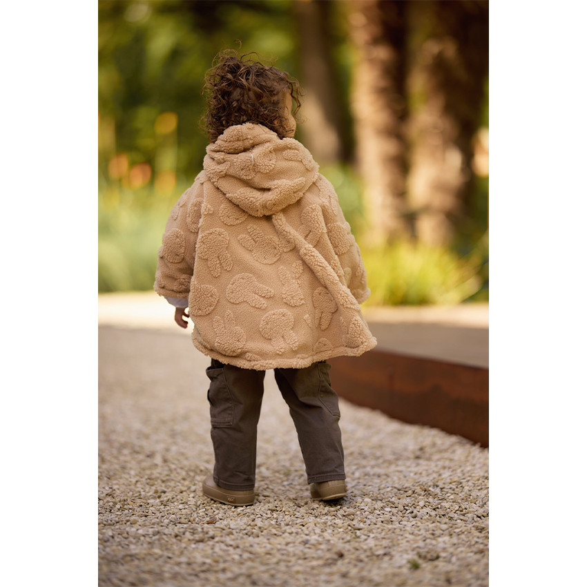 Poncho 12/36mois Miffy Jacquard Teddy Biscuit 