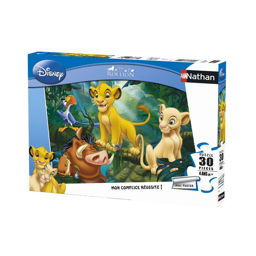 Puzzle 30 Pièces Simba & Co Disney le Roi Lion Nathan 