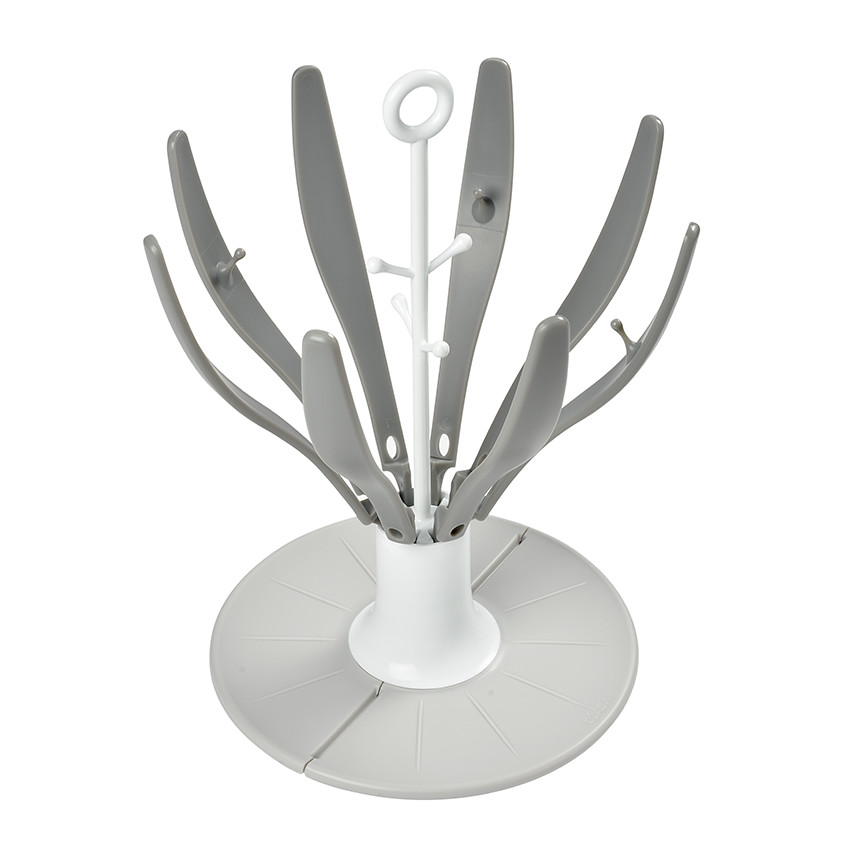 Egoutte-biberon pliable Gris/Blanc - Gris/Blanc (Béaba) - Image 2