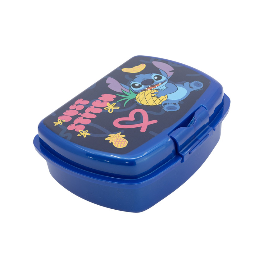 Boîte à goûter Stitch Disney bleu