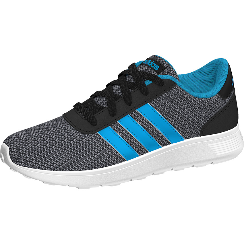 Baskets basses ADIDAS à lacets en mesh et bandes bleues 