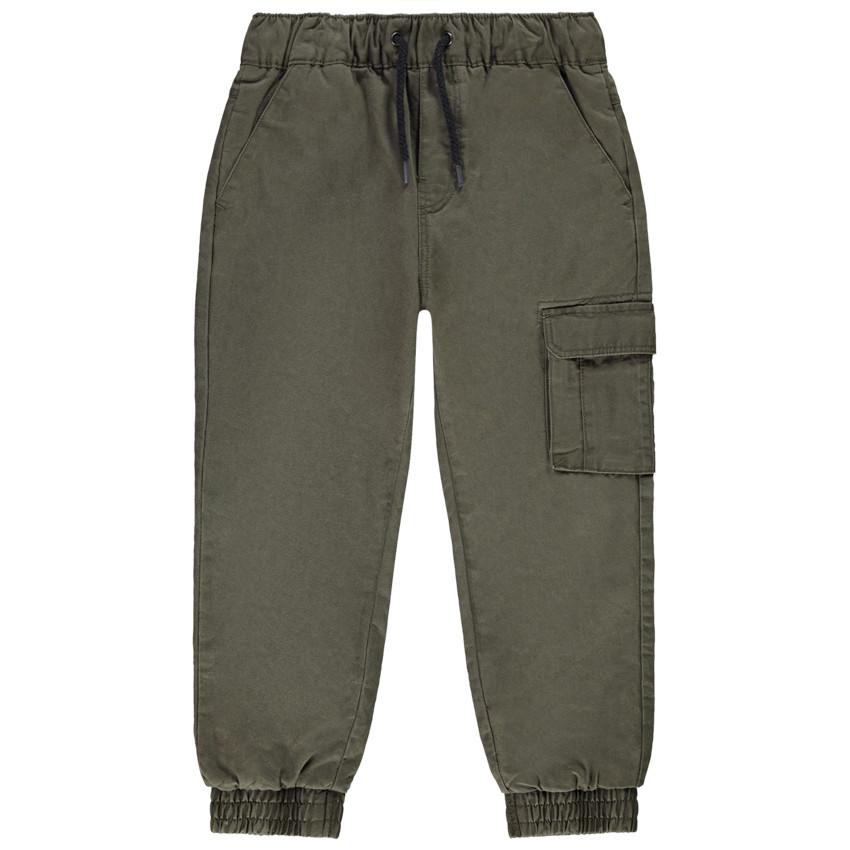 Pantalon jogger en lyocell doublé en coton pour garçon 