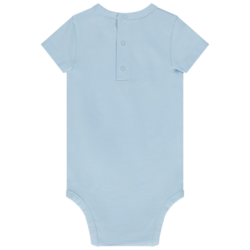 Lot de 3 bodies manches courtes unis pour bébé garçon 