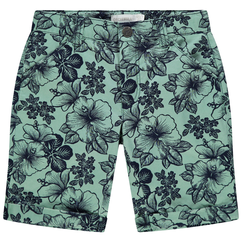 Bermuda en coton à motif floral pour enfant garçon