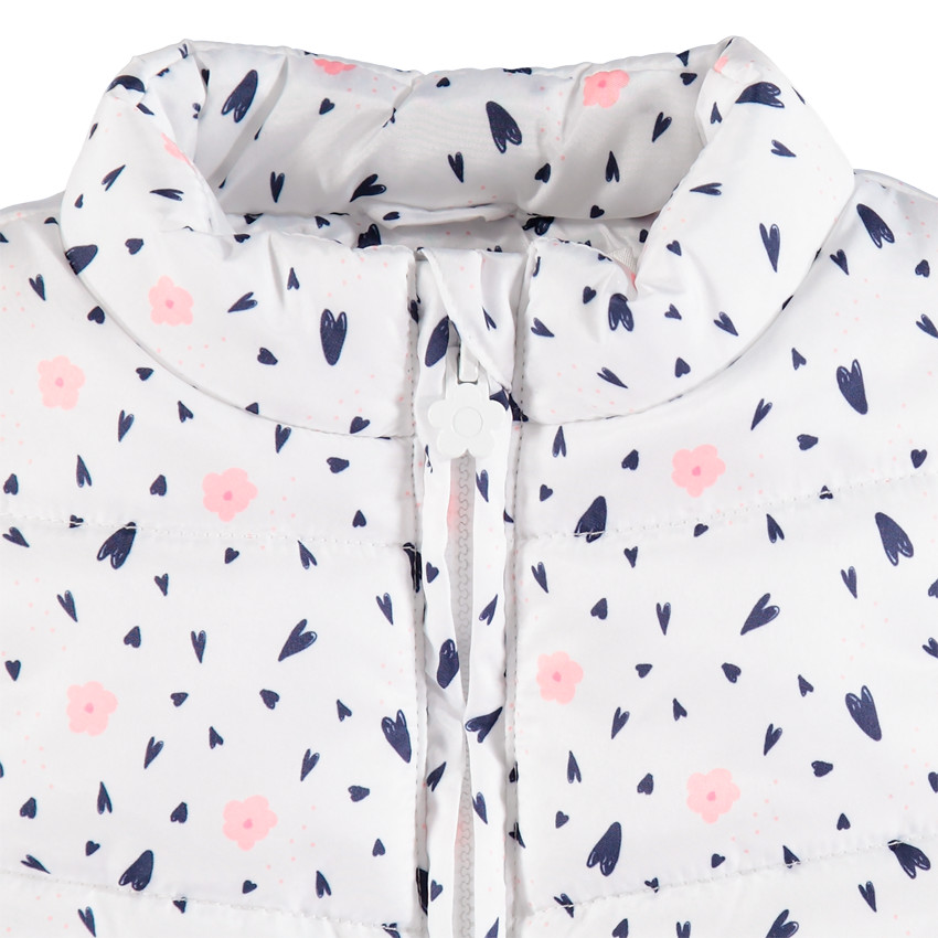 Doudoune sans manches à imprimés all-over 