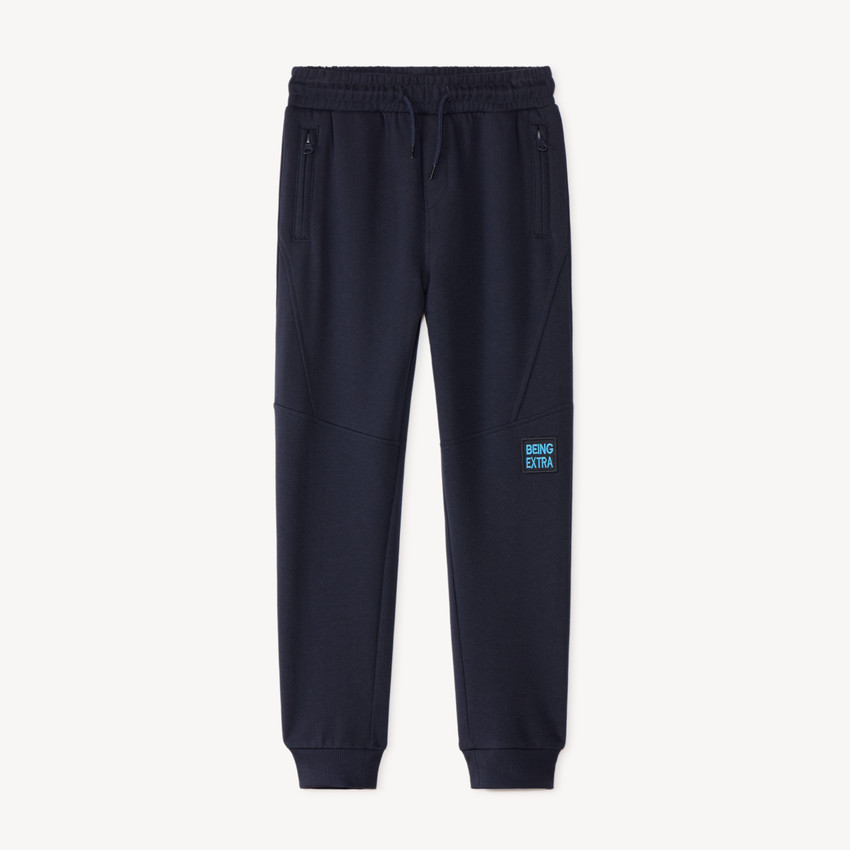 Pantalon de jogging garçon en molleton uni 