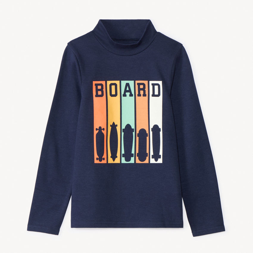 Sous-pull printé à col montant pour garçon