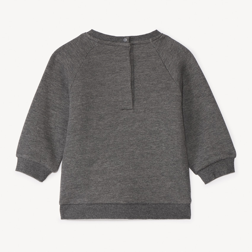 Sweat ludique bi-matière pour bébé garçon 