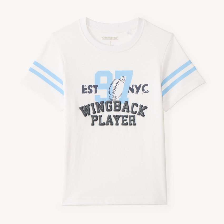 T-shirt manches courtes style football américain pour garçon 