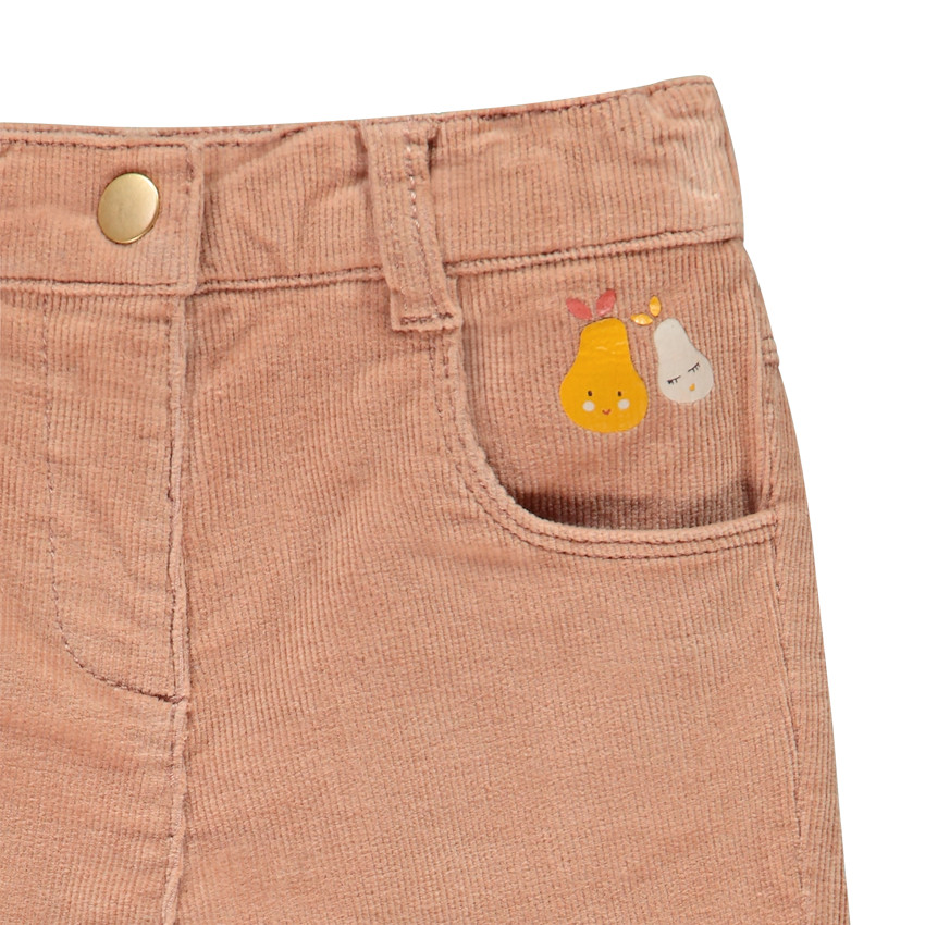 Pantalon en velours milleraies pour bébé fille 