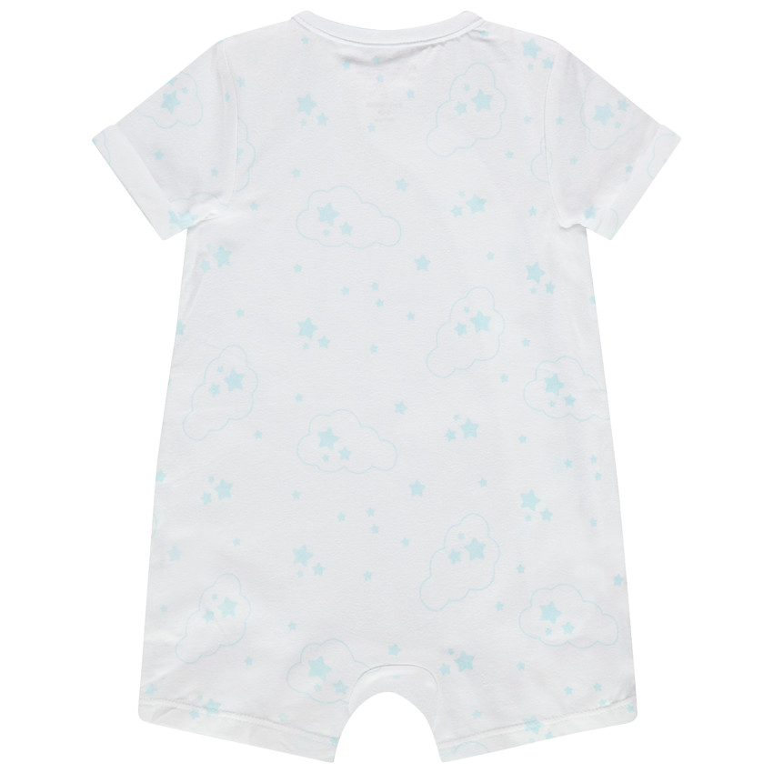 Combinaison courte en coton imprimé étoiles 