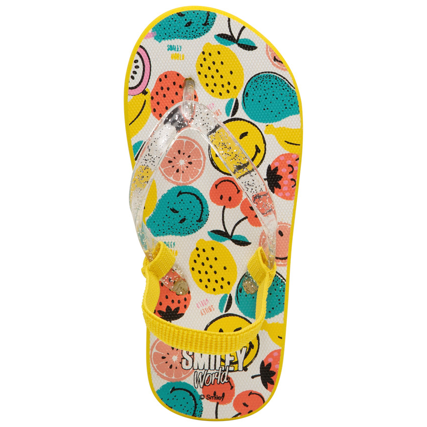 Tongs à bride pailletée print SmileyWorld Main Tongs à bride pailletée print SmileyWorld