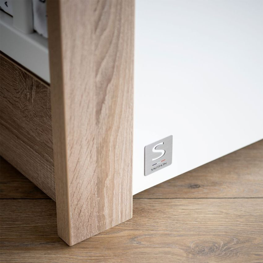 Lit bébé 60x120 cm Antonin - Bois/Blanc 