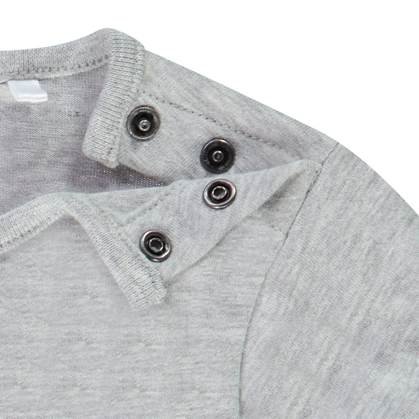 T-shirt manches longues en jersey print embossed ballon de foot pour bébé garçon 