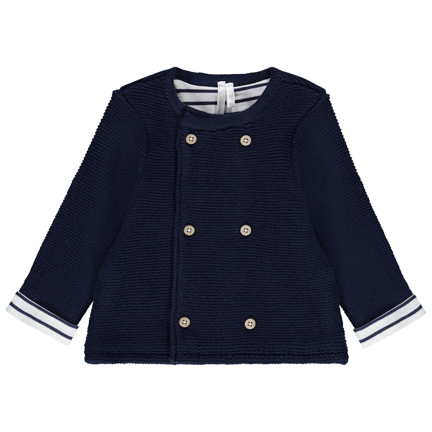 Gilet en tricot avec double boutonnage pour bébé 