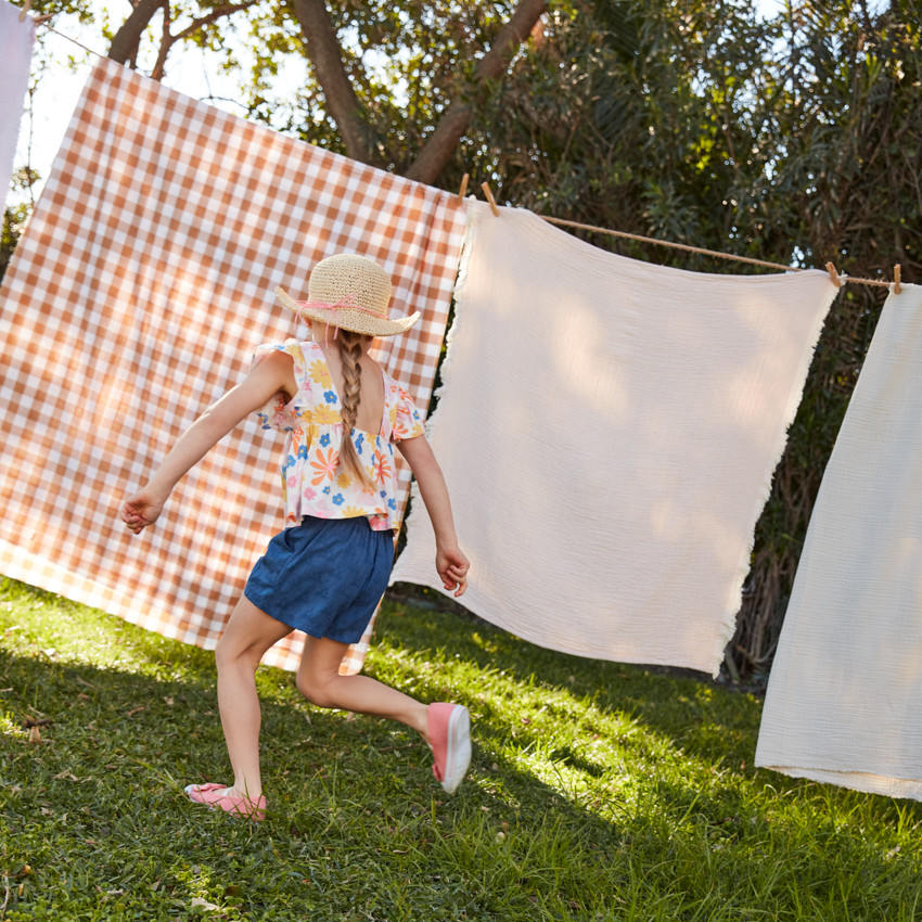 Tunique manches courtes imprimé fleuri pour fille 