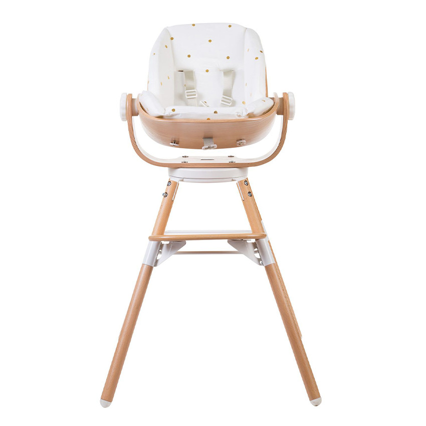 Coussin universel Chaise haute Evolu newborn jersey - Gold dots  