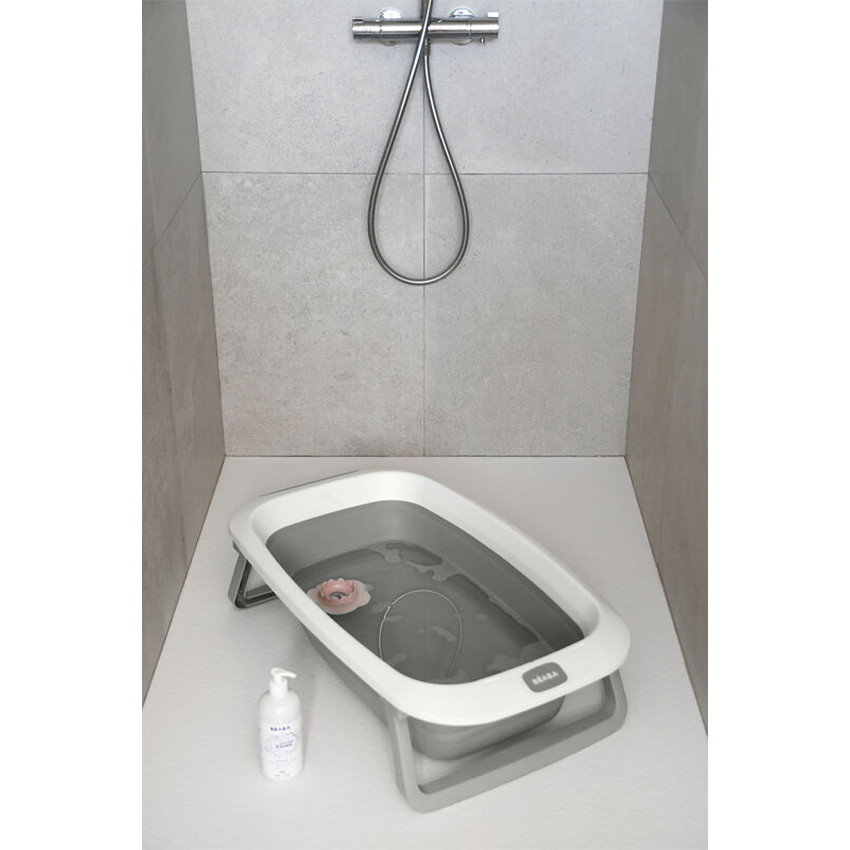 Baignoire pliable Eazy Pop Camélé'O Gris Velours - Gris (Béaba) - Image 5