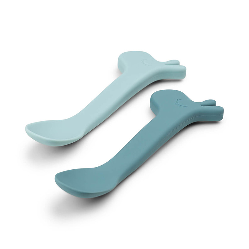 Lot de 2 cuillères en silicone Lalee bleu 