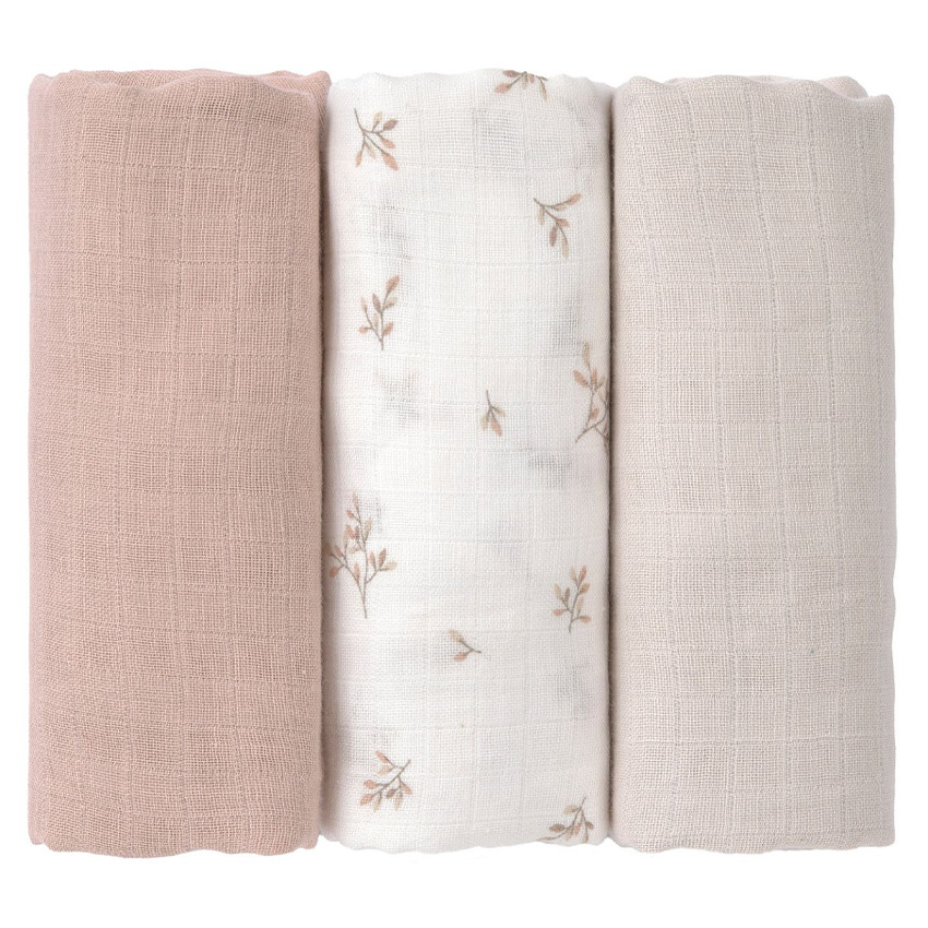 Lot de 3 Langes Tetra 80x80cm Miracle Of Nature 