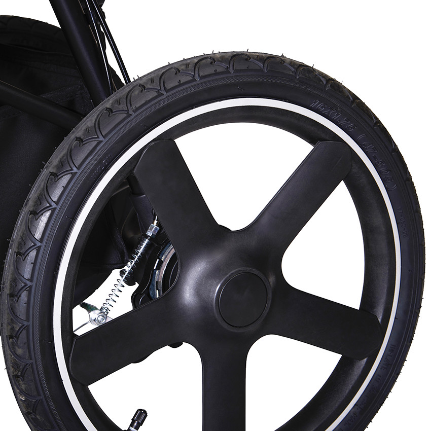 Poussette jogger Stella noir 