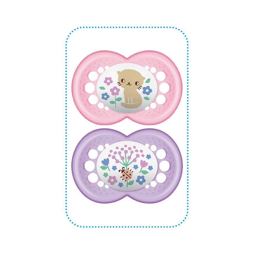 Lot de 2 sucettes en silicone 18M+ - Original Classique 