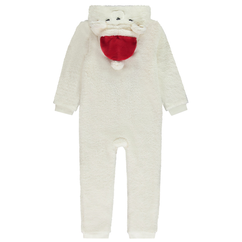 Surpyjama ludique en sherpa ours polaire de Noël pour fille 