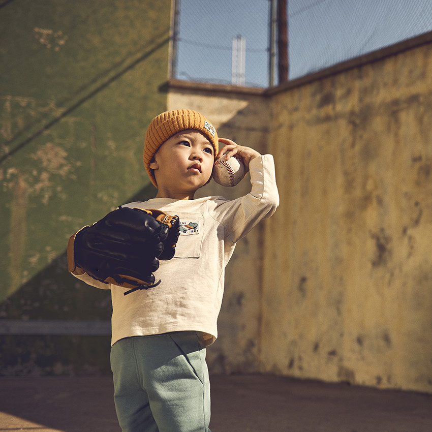 Jogging en molleton uni pour bébé garçon 
