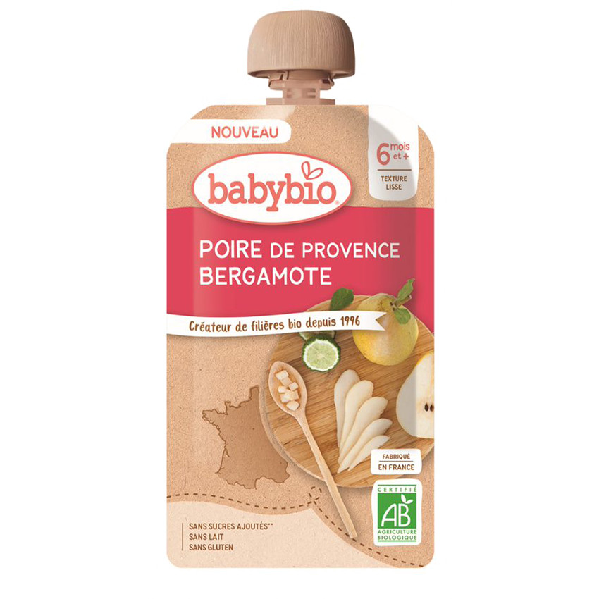 Gourde sucrée Poire de Provence et Bergamote 120g 