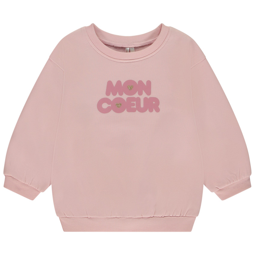 Sweat en molleton avec print fantaisie pour bébé fille