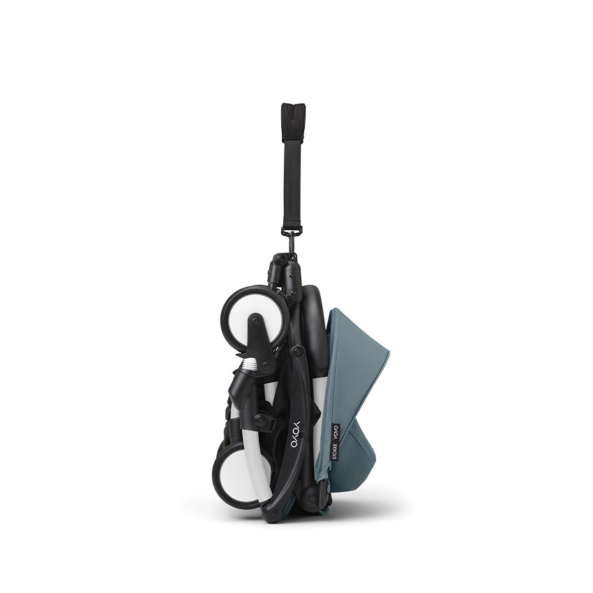 Poussette Stokke® YOYO³ à partir de 6 mois - cadre blanc/aqua 