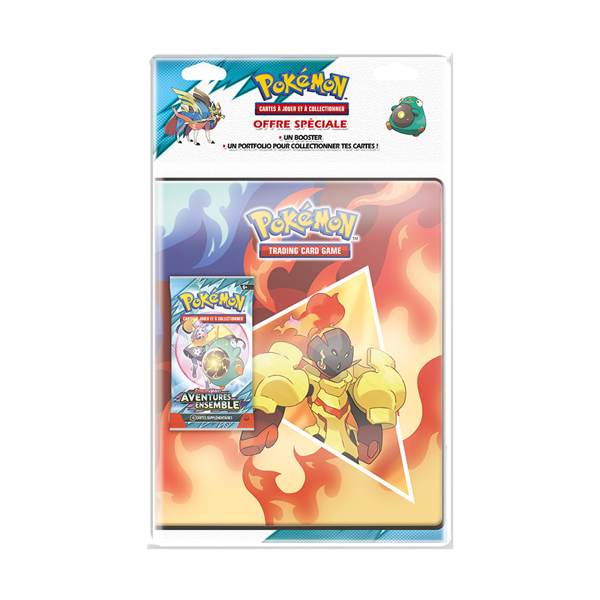 Pack portfolio + booster Pokémon Aventures Ensemble (modèle aléatoire) 