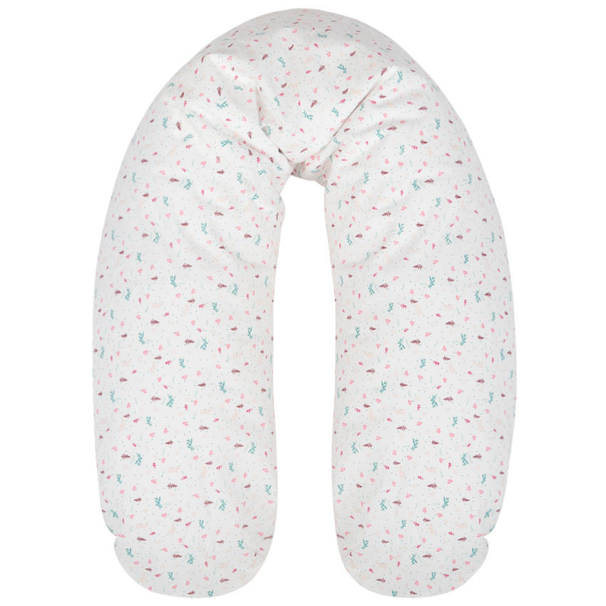 Housse coussin d'allaitement 160cm en popeline Poetic Nature 