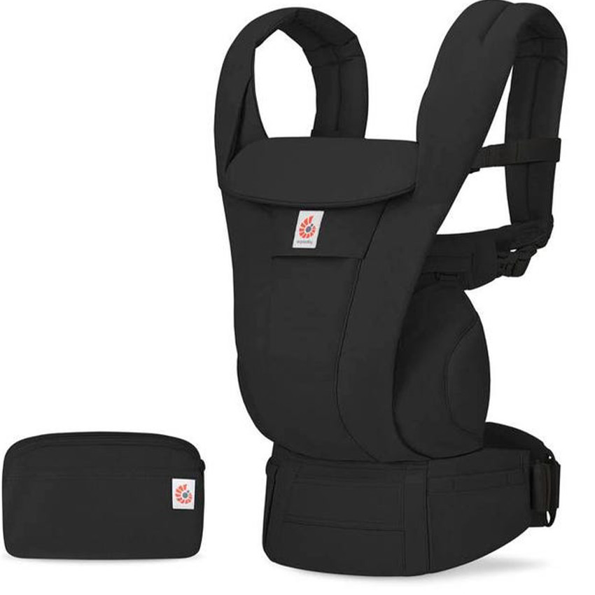 Porte bébé Omni Deluxe 4 positions coton Onyx Black