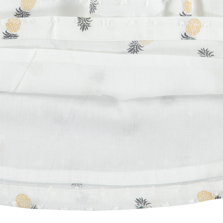 Tunique manches courtes avec ananas printés all-over 