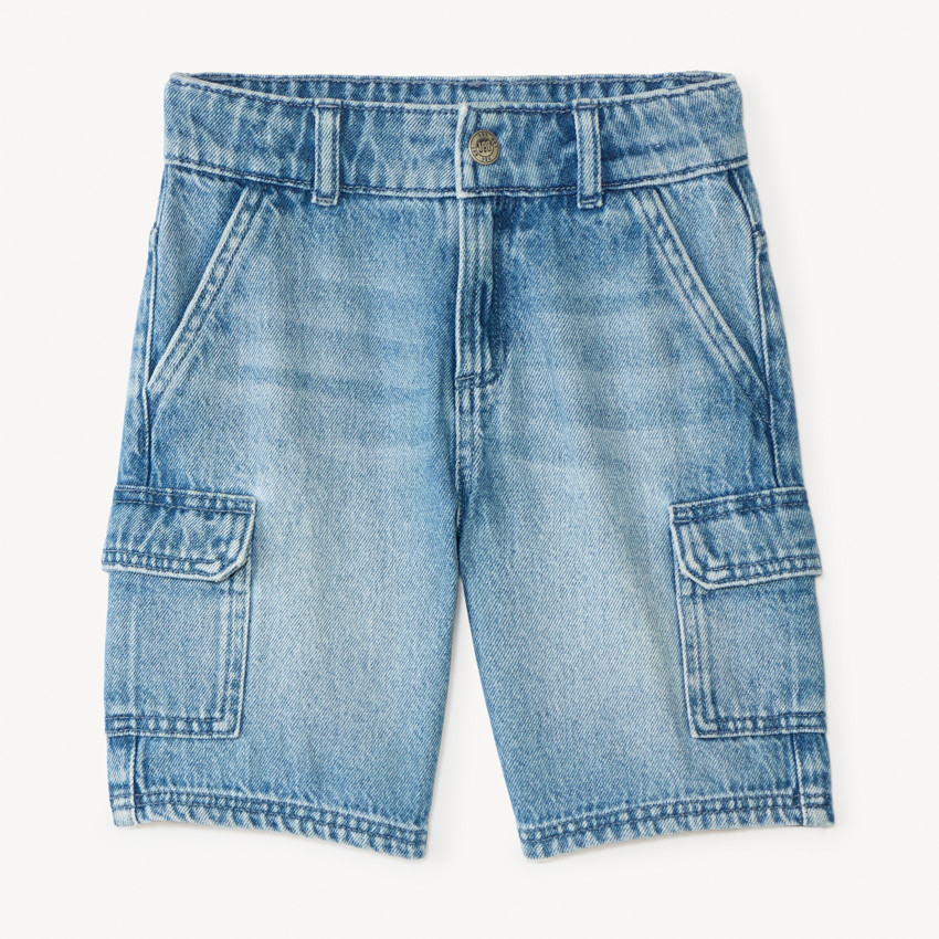 Bermuda style cargo en denim pour garçon