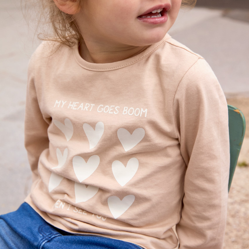 T-shirt manches longues printé pour bébé fille